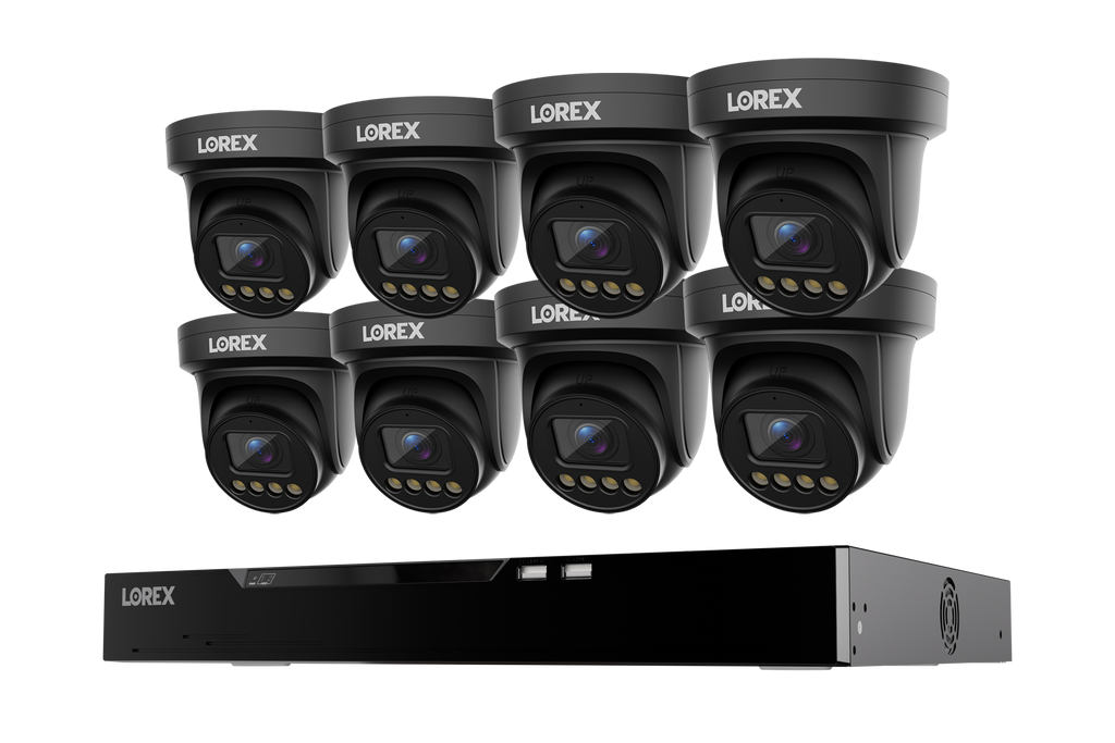 Lorex Connect X Series 4K 16-Channel Wired NVR System with X3 Turret Security Cameras - 4TB