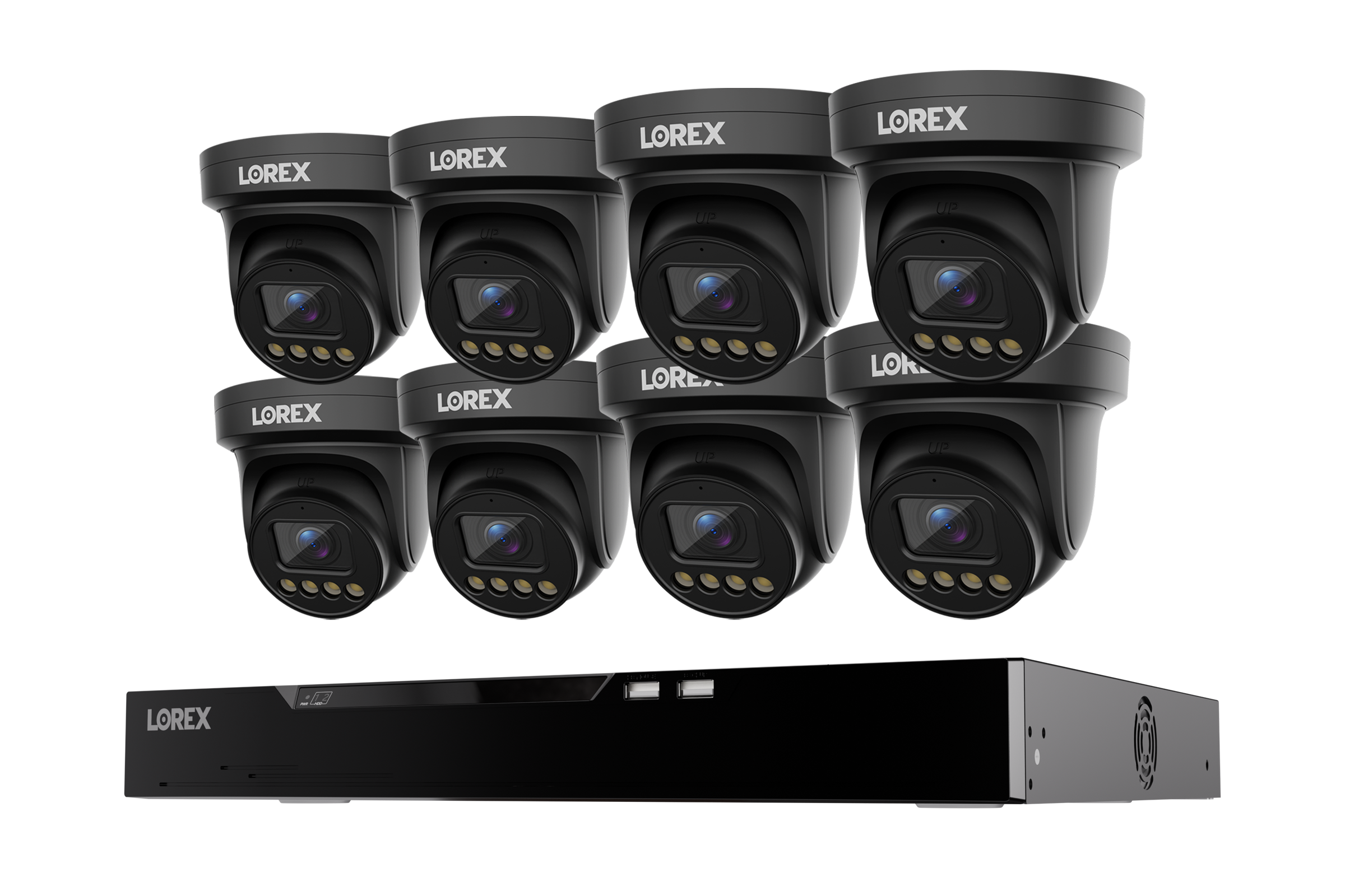 Lorex Connect X Series 4K 16-Channel Wired NVR System with X3 Turret Security Cameras - 4TB