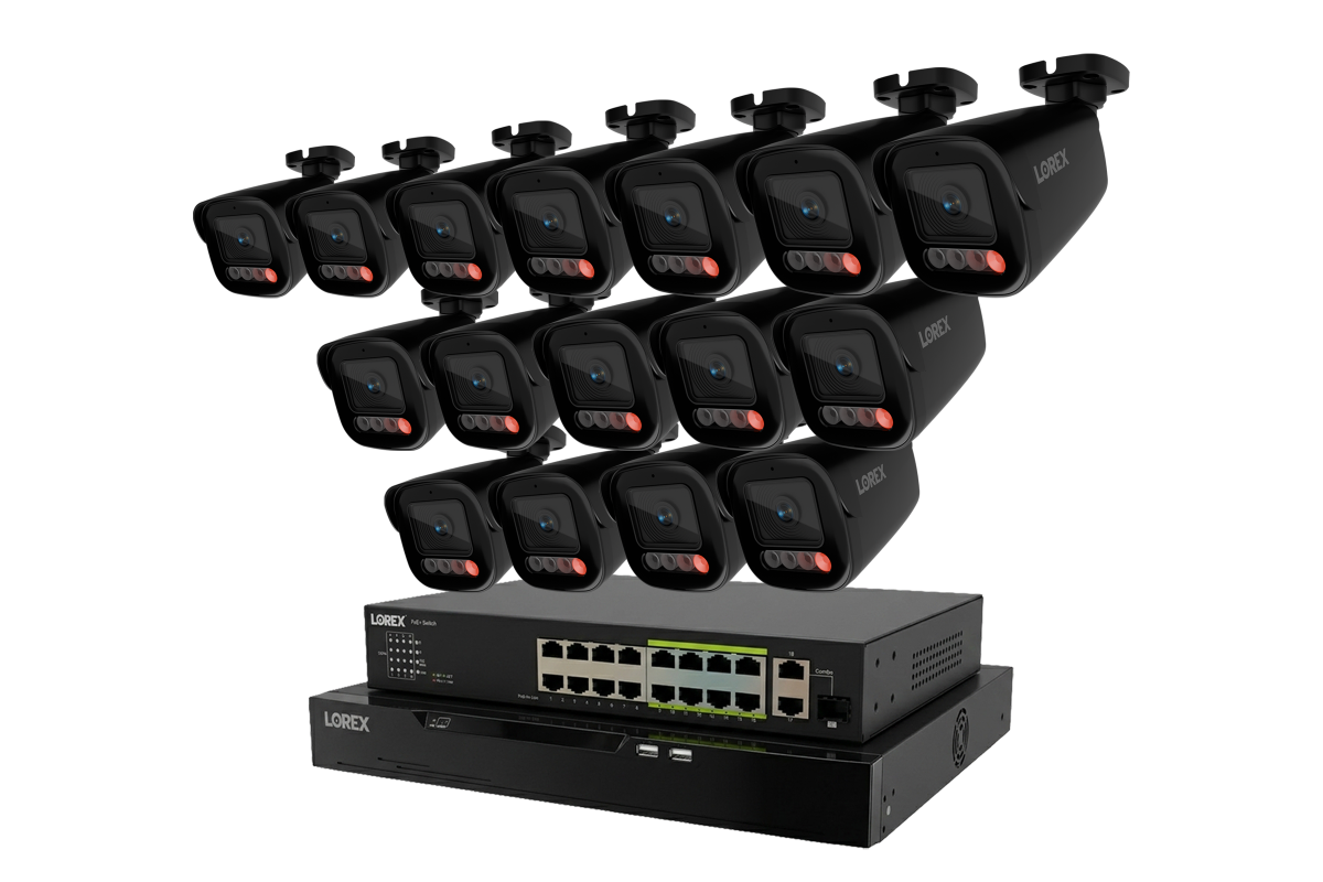 Lorex Connect X Series 4K 32-Channel Wired NVR System with X5 Bullet Security Cameras - 8TB