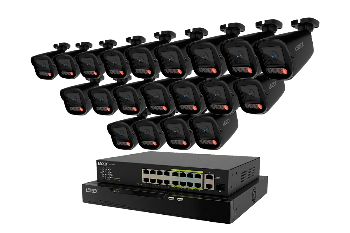 Lorex Connect X Series 4K 32-Channel Wired NVR System with X5 Bullet Security Cameras - 8TB