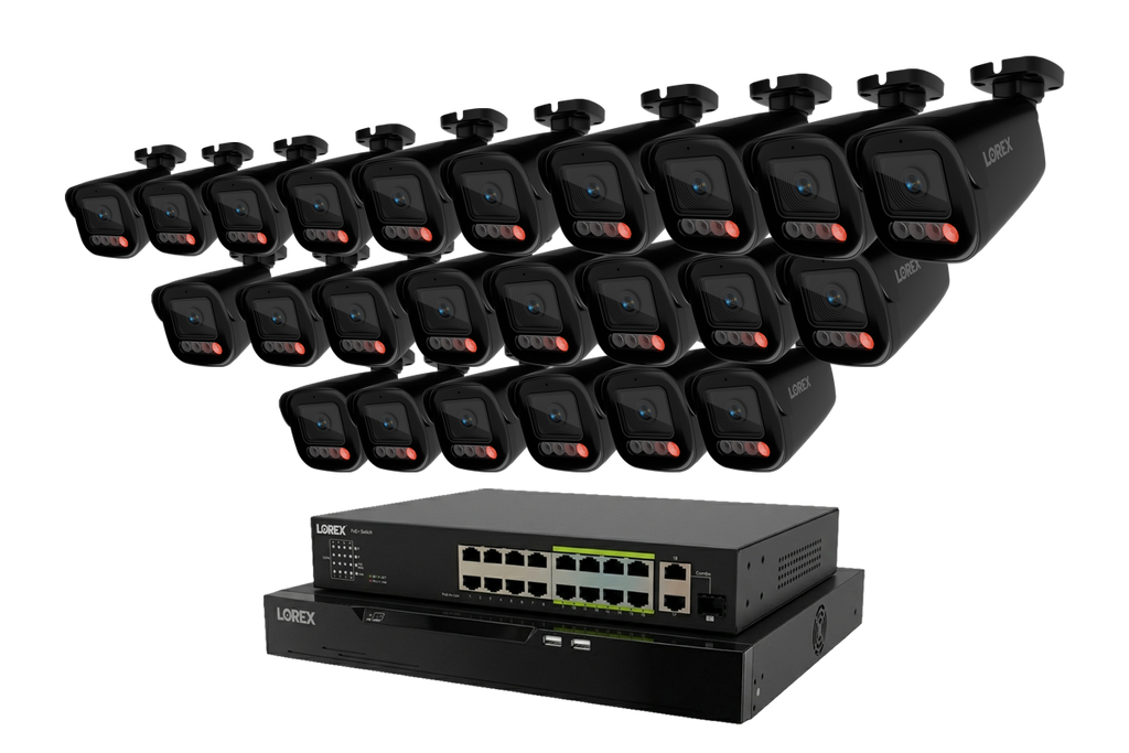 Lorex Connect X Series 4K 32-Channel Wired NVR System with X5 Bullet Security Cameras - 8TB