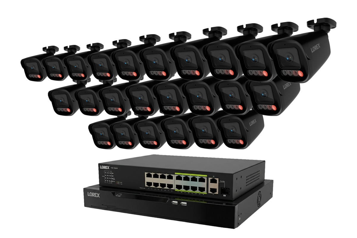 Lorex Connect X Series 4K 32-Channel Wired NVR System with X5 Bullet Security Cameras - 8TB