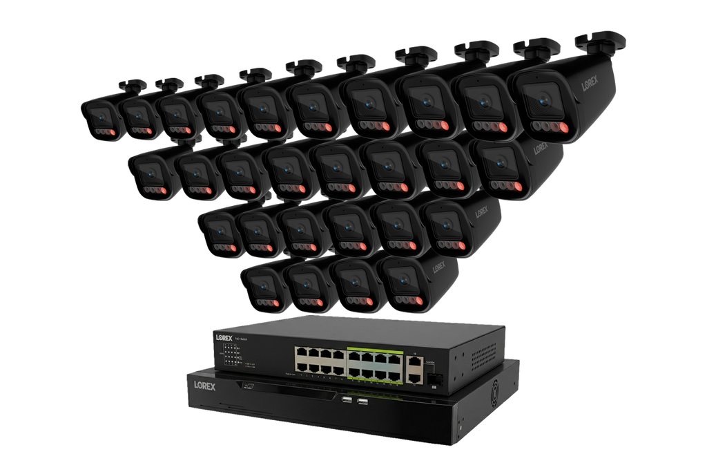 Lorex Connect X Series 4K 32-Channel Wired NVR System with X5 Bullet Security Cameras - 8TB