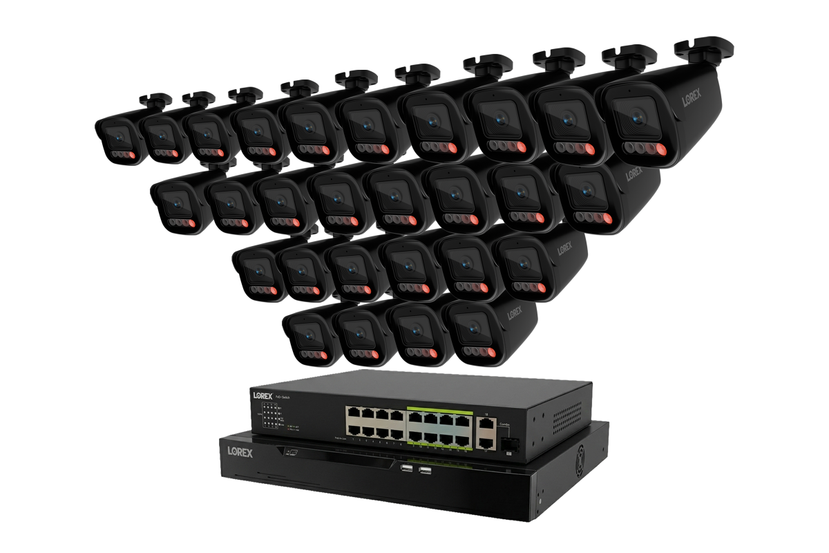 Lorex Connect X Series 4K 32-Channel Wired NVR System with X5 Bullet Security Cameras - 8TB