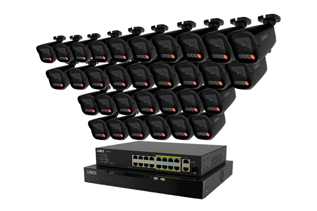 Lorex Connect X Series 4K 32-Channel Wired NVR System with X5 Bullet Security Cameras - 8TB