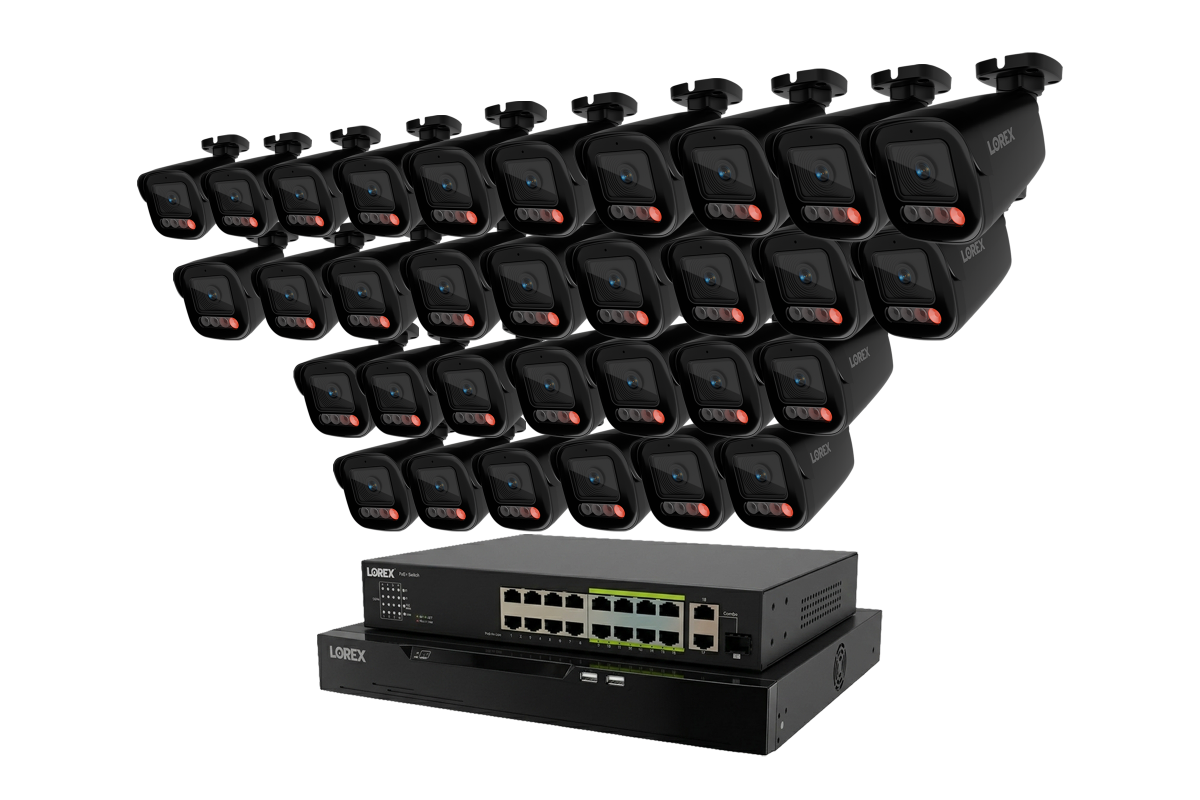 Lorex Connect X Series 4K 32-Channel Wired NVR System with X5 Bullet Security Cameras - 8TB