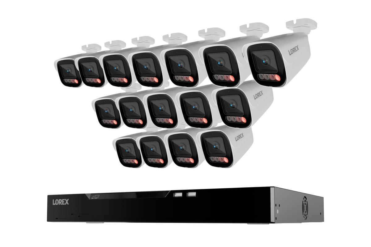 Lorex Connect X Series 4K 16-Channel Wired NVR System with X5 Bullet Security Cameras - 4TB