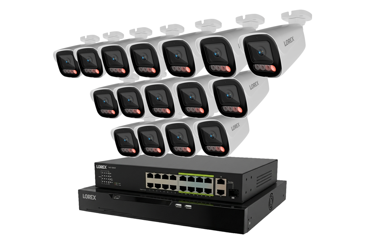 Lorex Connect X Series 4K 32-Channel Wired NVR System with X5 Bullet Security Cameras - 8TB