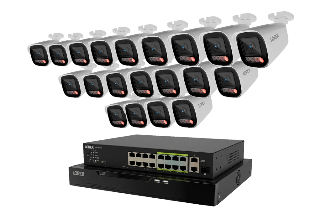 Lorex Connect X Series 4K 32-Channel Wired NVR System with X5 Bullet Security Cameras - 8TB