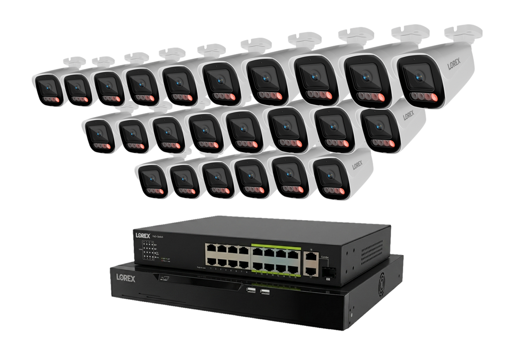 Lorex Connect X Series 4K 32-Channel Wired NVR System with X5 Bullet Security Cameras - 8TB