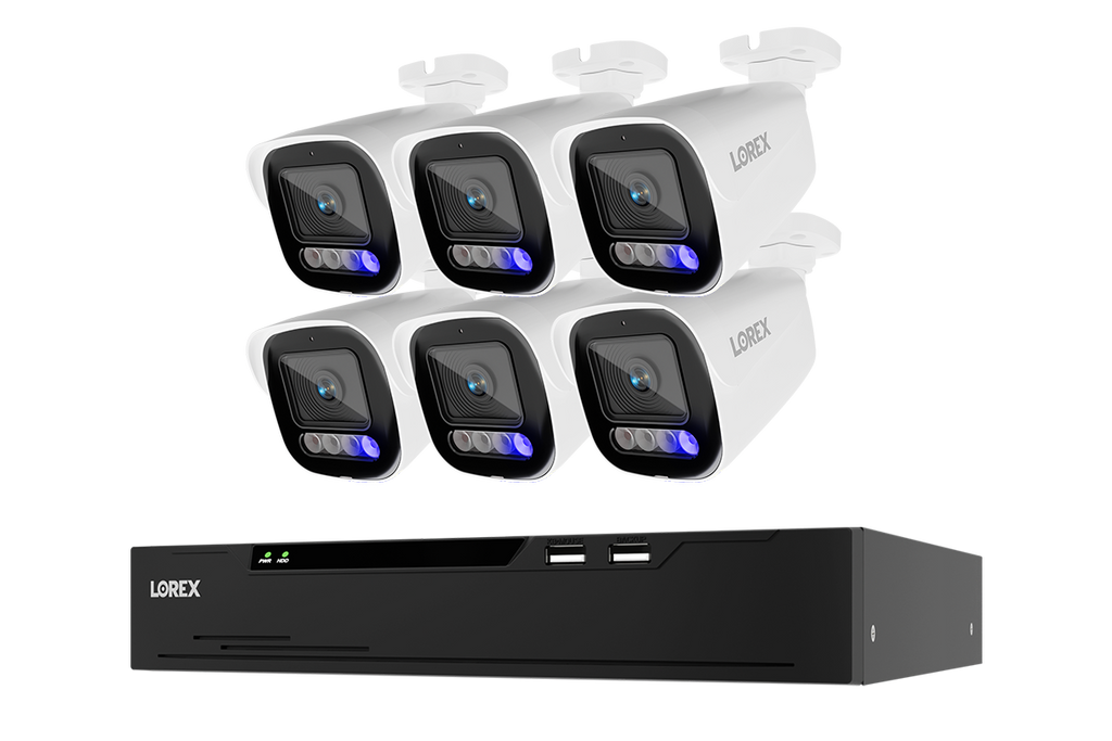 Lorex Connect X Series 4K 8-Channel Wired NVR System with X5 Bullet Security Cameras - 2TB