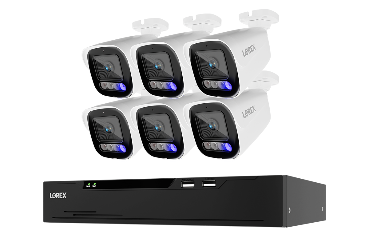 Lorex Connect X Series 4K 8-Channel Wired NVR System with X5 Bullet Security Cameras - 2TB