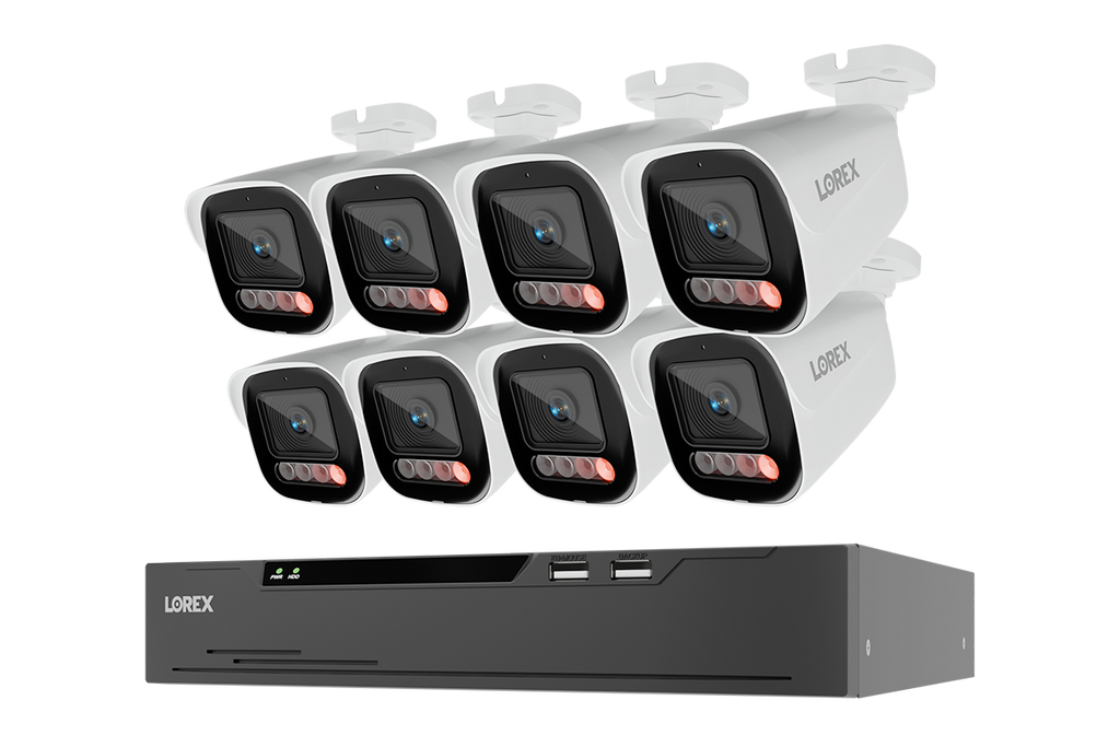 Lorex Connect X Series 4K 8-Channel Wired NVR System with X5 Bullet Security Cameras - 2TB