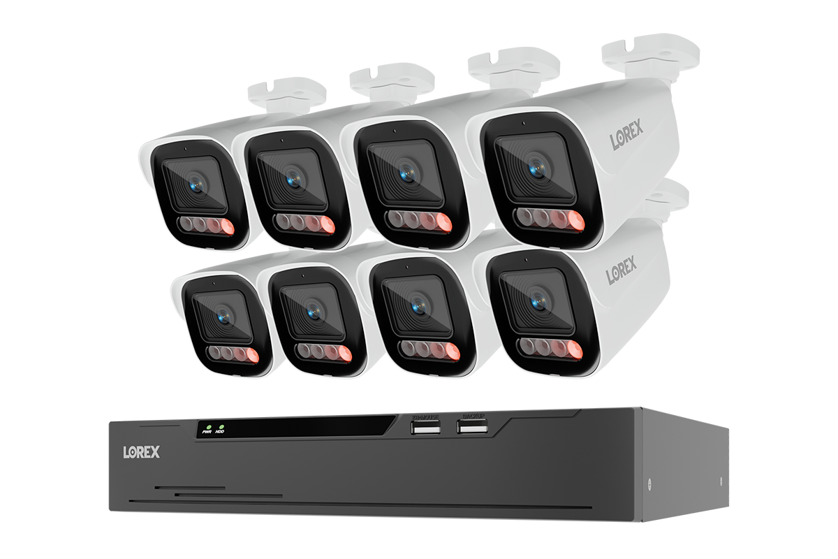 Lorex Connect X Series 4K 8-Channel Wired NVR System with X5 Bullet Security Cameras - 2TB