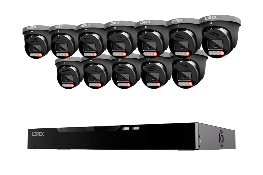 Lorex Connect X Series 4K 16-Channel Wired NVR System with X5 Turret Security Cameras - 4TB
