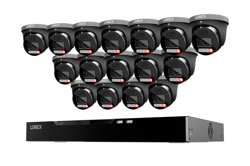 Lorex Connect X Series 4K 16-Channel Wired NVR System with X5 Turret Security Cameras - 4TB