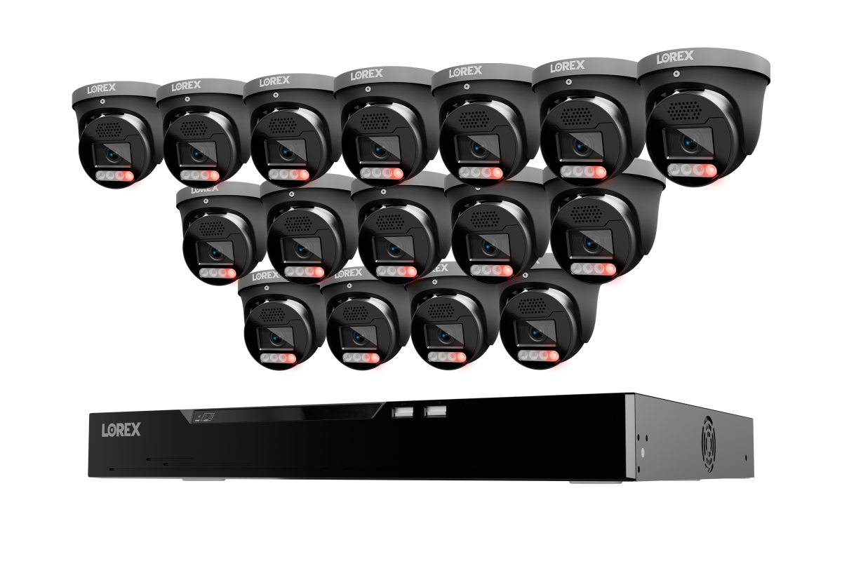 Lorex Connect X Series 4K 16-Channel Wired NVR System with X5 Turret Security Cameras - 4TB