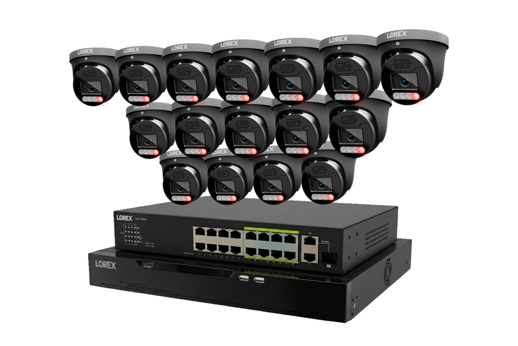 Lorex Connect X Series 4K 32-Channel Wired NVR System with X5 Turret Security Cameras - 8TB