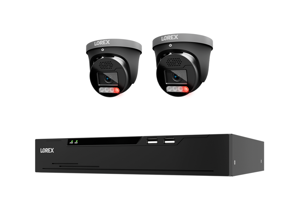 Lorex Connect X Series 4K 8-Channel Wired NVR System with X5 Turret Security Cameras - 2TB