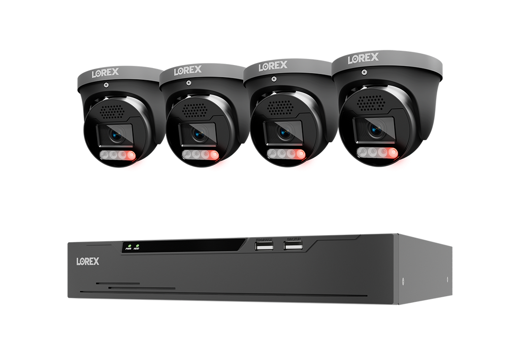 Lorex Connect X Series 4K 8-Channel Wired NVR System with X5 Turret Security Cameras - 2TB