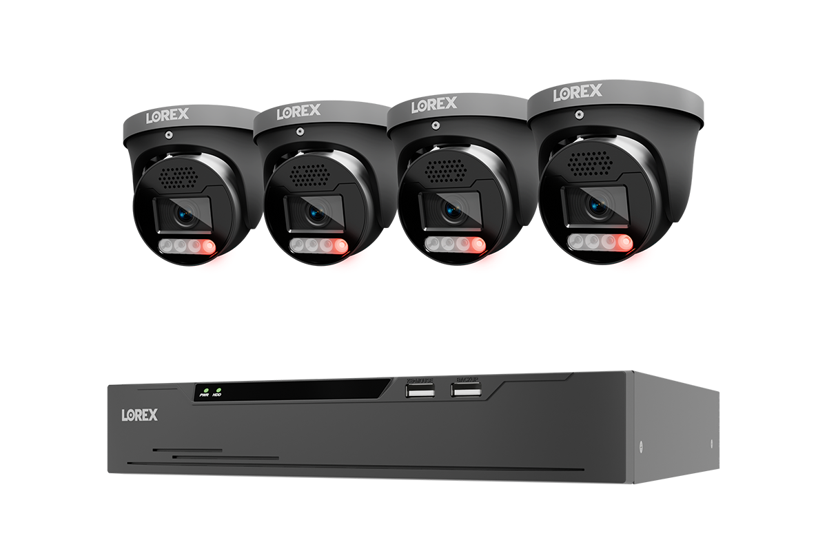 Lorex Connect X Series 4K 8-Channel Wired NVR System with X5 Turret Security Cameras - 2TB