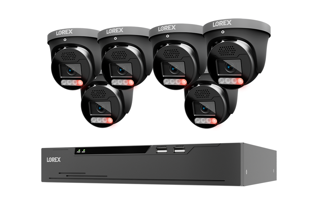 Lorex Connect X Series 4K 8-Channel Wired NVR System with X5 Turret Security Cameras - 2TB