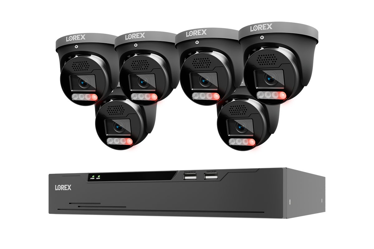 Lorex Connect X Series 4K 8-Channel Wired NVR System with X5 Turret Security Cameras - 2TB
