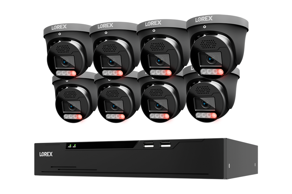 Lorex Connect X Series 4K 8-Channel Wired NVR System with X5 Turret Security Cameras - 2TB