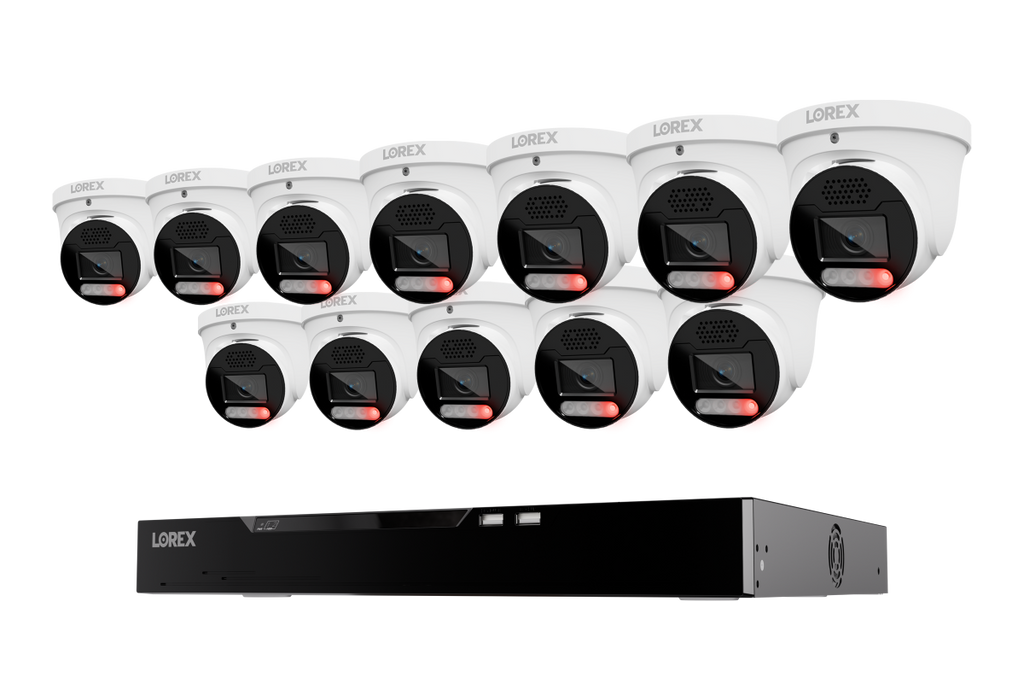 Lorex Connect X Series 4K 16-Channel Wired NVR System with X5 Turret Security Cameras - 4TB