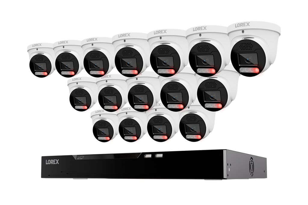 Lorex Connect X Series 4K 16-Channel Wired NVR System with X5 Turret Security Cameras - 4TB