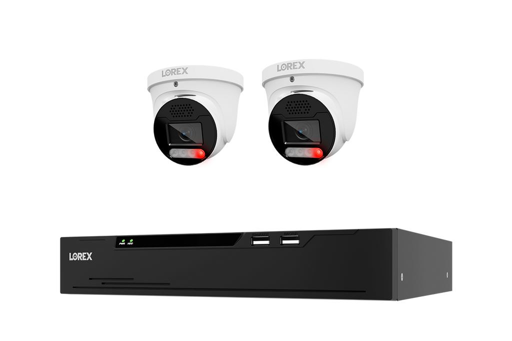 Lorex Connect X Series 4K 8-Channel Wired NVR System with X5 Turret Security Cameras - 2TB