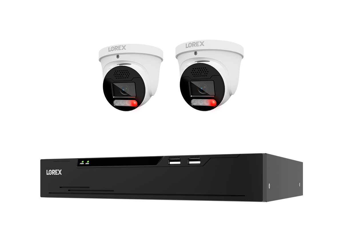 Lorex Connect X Series 4K 8-Channel Wired NVR System with X5 Turret Security Cameras - 2TB