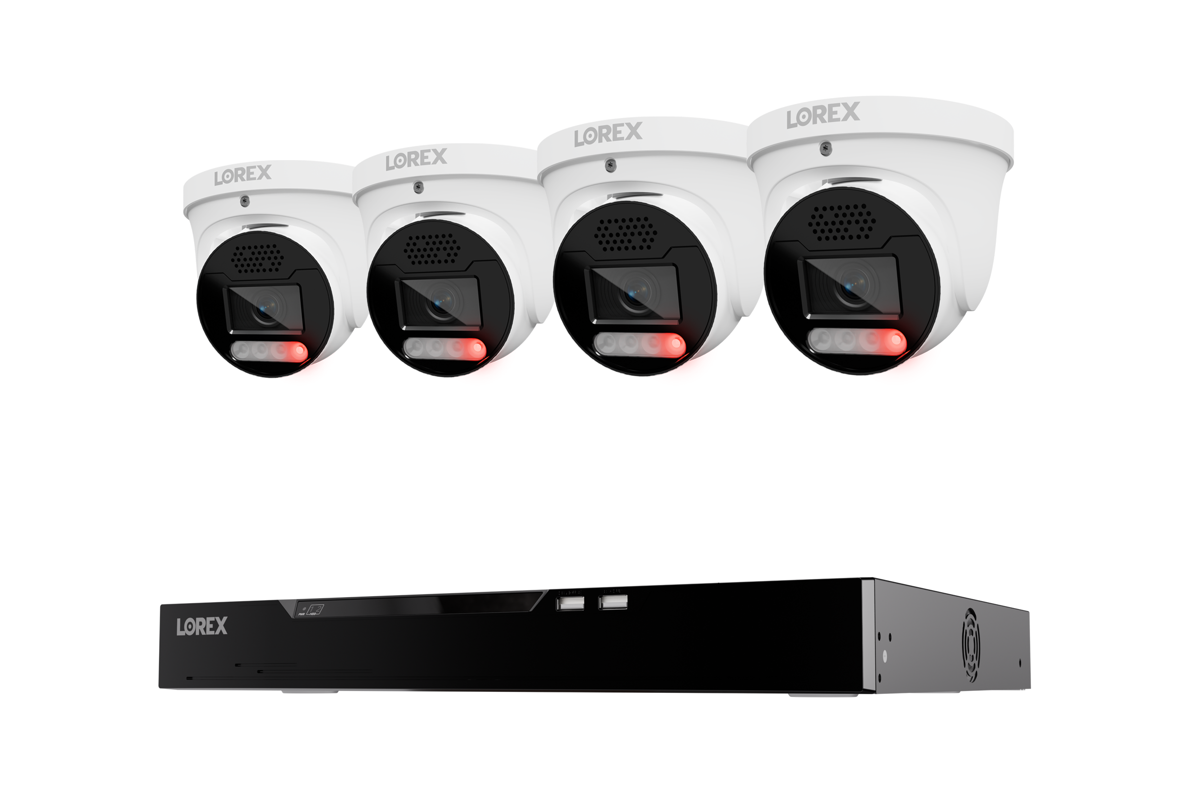 Lorex Connect X Series 4K 16-Channel Wired NVR System with X5 Turret Security Cameras - 4TB