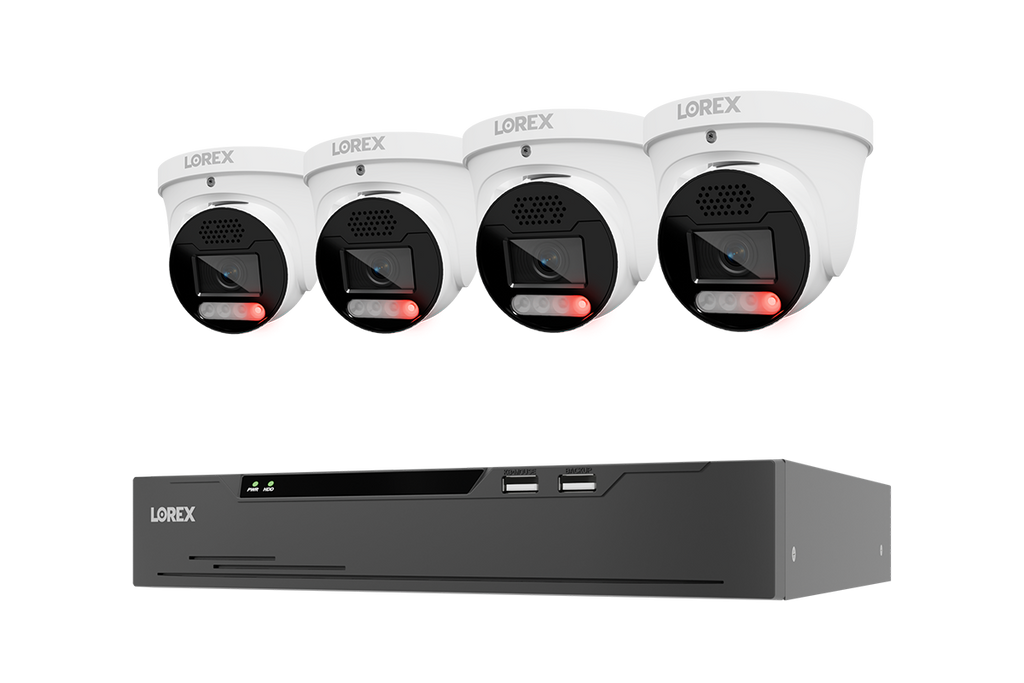 Lorex Connect X Series 4K 8-Channel Wired NVR System with X5 Turret Security Cameras - 2TB