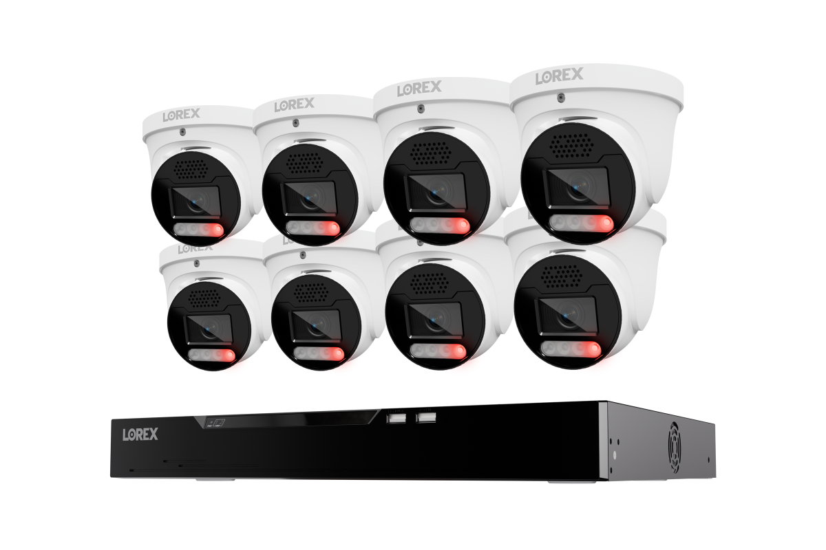 Lorex Connect X Series 4K 16-Channel Wired NVR System with X5 Turret Security Cameras - 4TB
