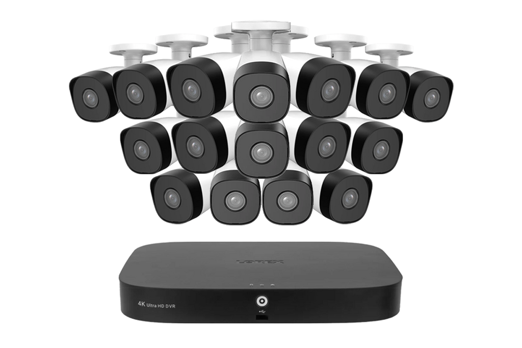 Lorex Classic Fusion Series 4K 20-Channel (16 Wired + 4 Fusion Wi-Fi) 1TB DVR Wired System with 1080p Analog Bullet Security Cameras