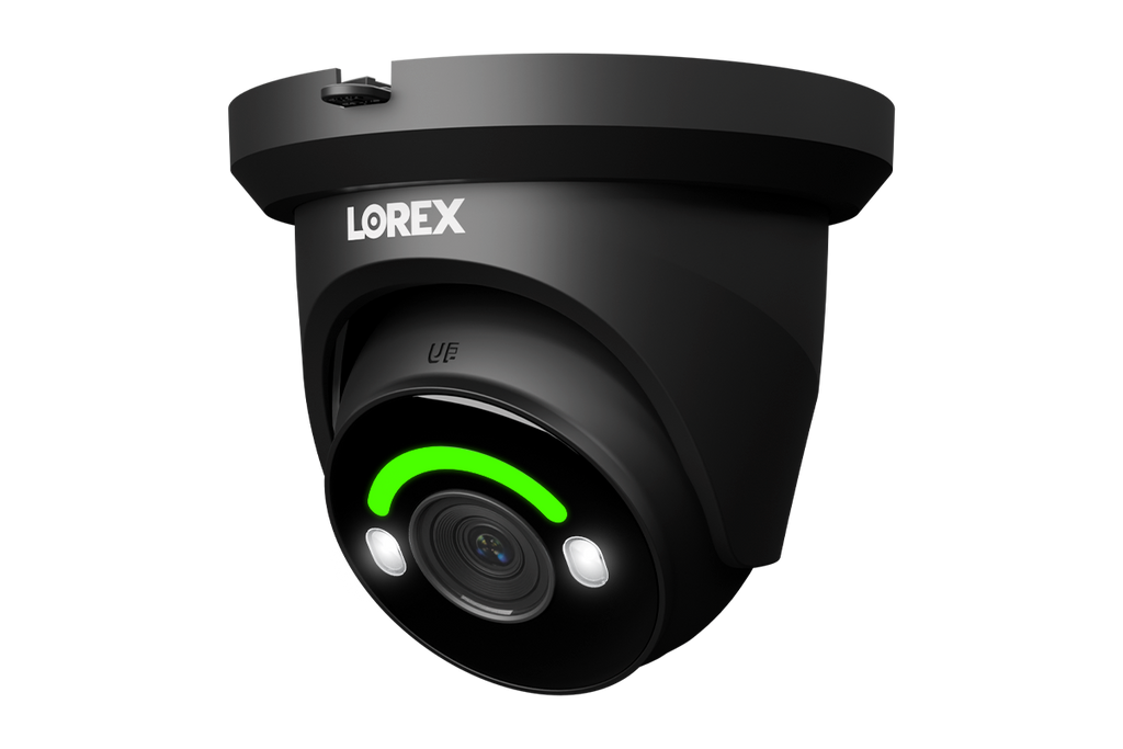 Lorex H12 4K IP Wired Turret Security Camera with Smart Security Lighting and Smart Motion Detection
