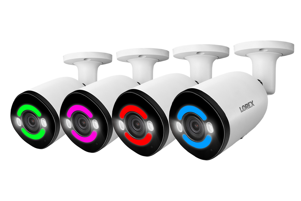 Lorex 4K+ 12MP IP Wired Bullet Security Camera with Smart Security Lighting (Open Box)