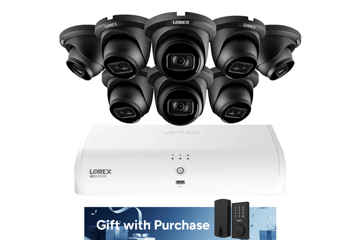 Lorex Fusion Series 4K+ 16 Channel (8 Wired + 8 Fusion Wi-Fi) 2TB Wired System with A14 Wired 4K IP Turret Cameras
