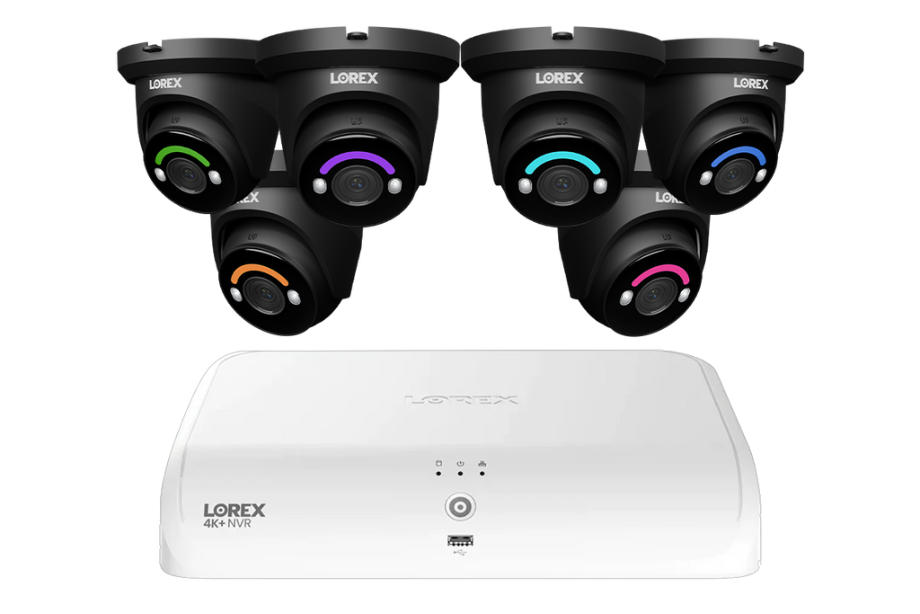 Lorex Fusion Series 4K 16 Channel (8 Wired + 8 Fusion Wi-Fi) 2TB Wired System with H12 Wired 4K IP Turret Cameras