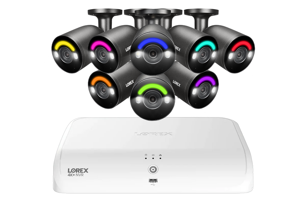 Lorex Fusion Series 4K 16 Channel (8 Wired + 8 Fusion Wi-Fi) 2TB Wired System with H12 Wired 4K IP Bullet Cameras