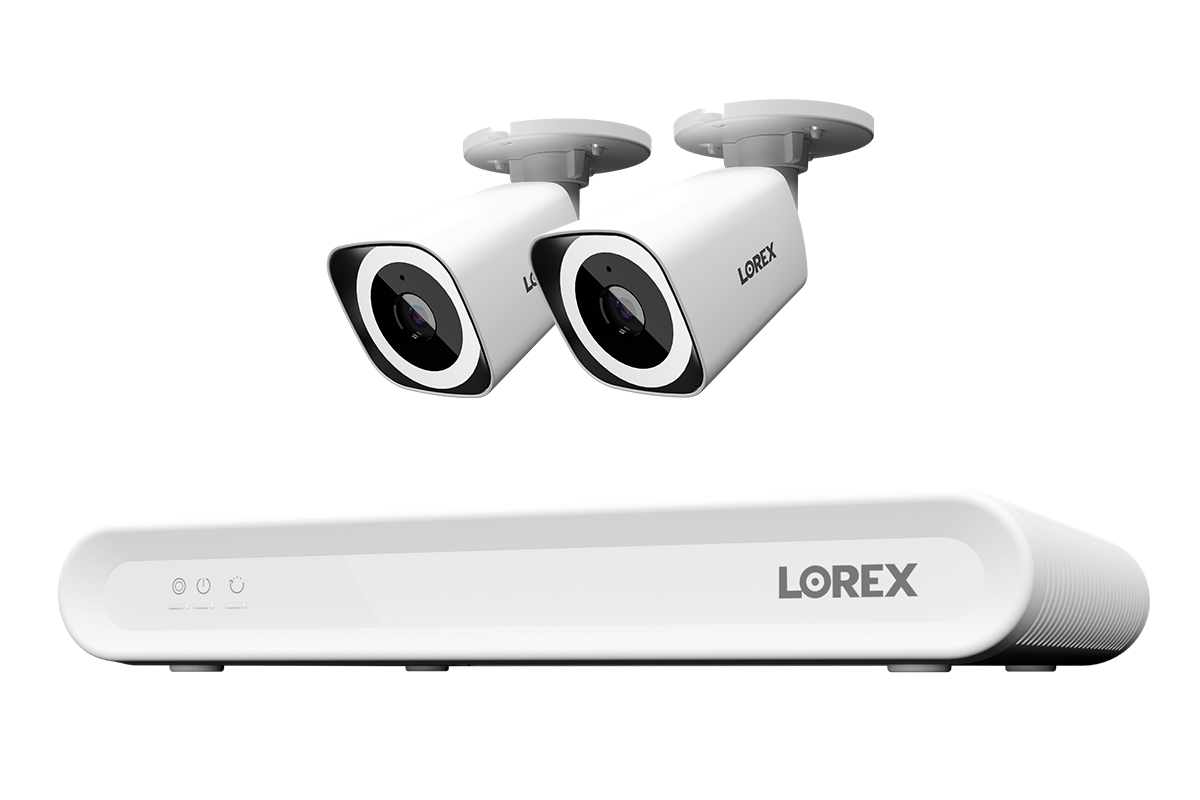 Lorex Connect V Series 4K 8-Channel Wired NVR System with V3 4K PoE Bullet Cameras - 1TB