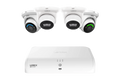 Lorex 4K Fusion 2TB Wired NVR System with Two 4K Smart Security Lighting Turret Cameras and Two 4K Turret Cameras