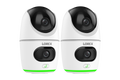 Lorex 2K Dual Lens Indoor Pan-Tilt Wi-Fi Security Camera (2-pack)