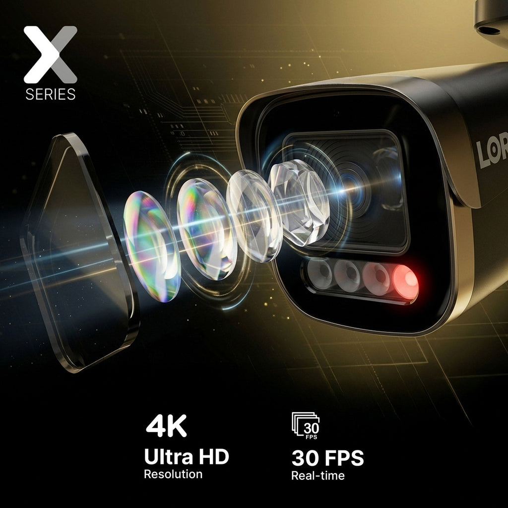 Lorex Connect X Series 4K 8-Channel Wired NVR System with X5 Bullet Security Cameras - 2TB