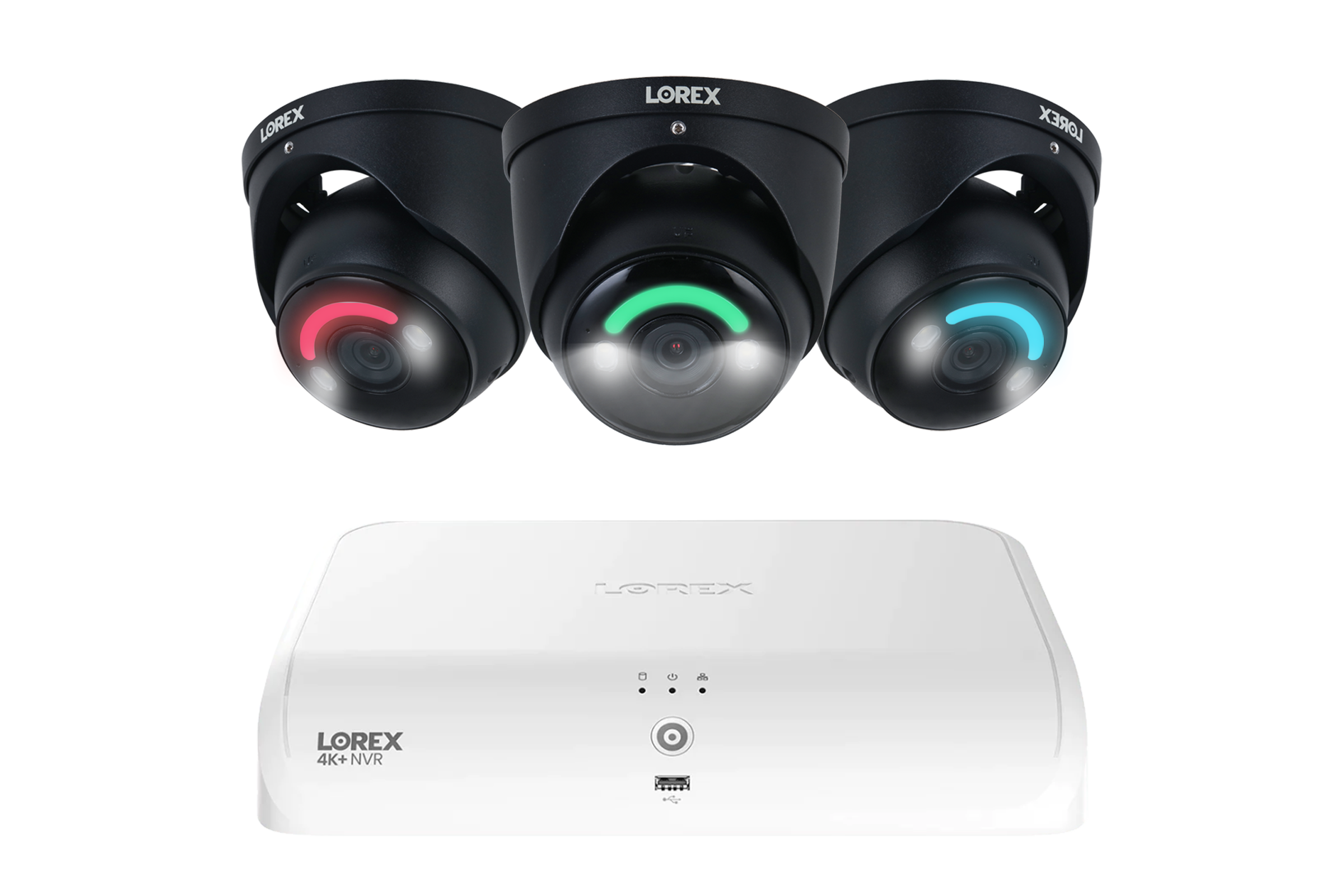 Lorex 4K 16 Camera Capable (8 Wired + 8 Fusion Wi-Fi ) 2TB Wired NVR System with Three H16 IP Dome Cameras - Amazon