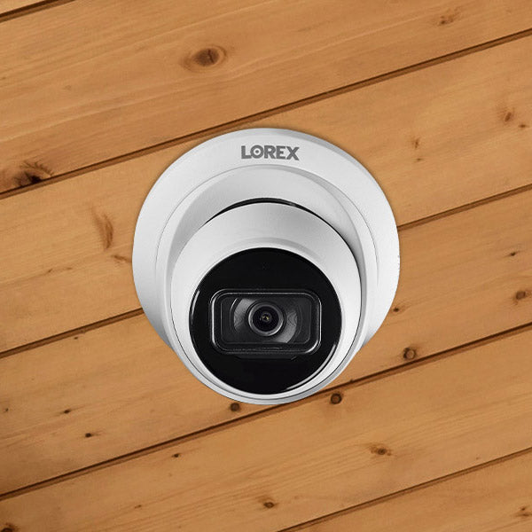 Lorex 4K Fusion 2TB Wired NVR System with Two 4K Smart Security Lighting Turret Cameras and Two 4K Turret Cameras