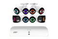 Lorex Fusion NVR with 2 Dual Lens and 6 IP Security Cameras - 4K 16-Channel 2TB Wired System