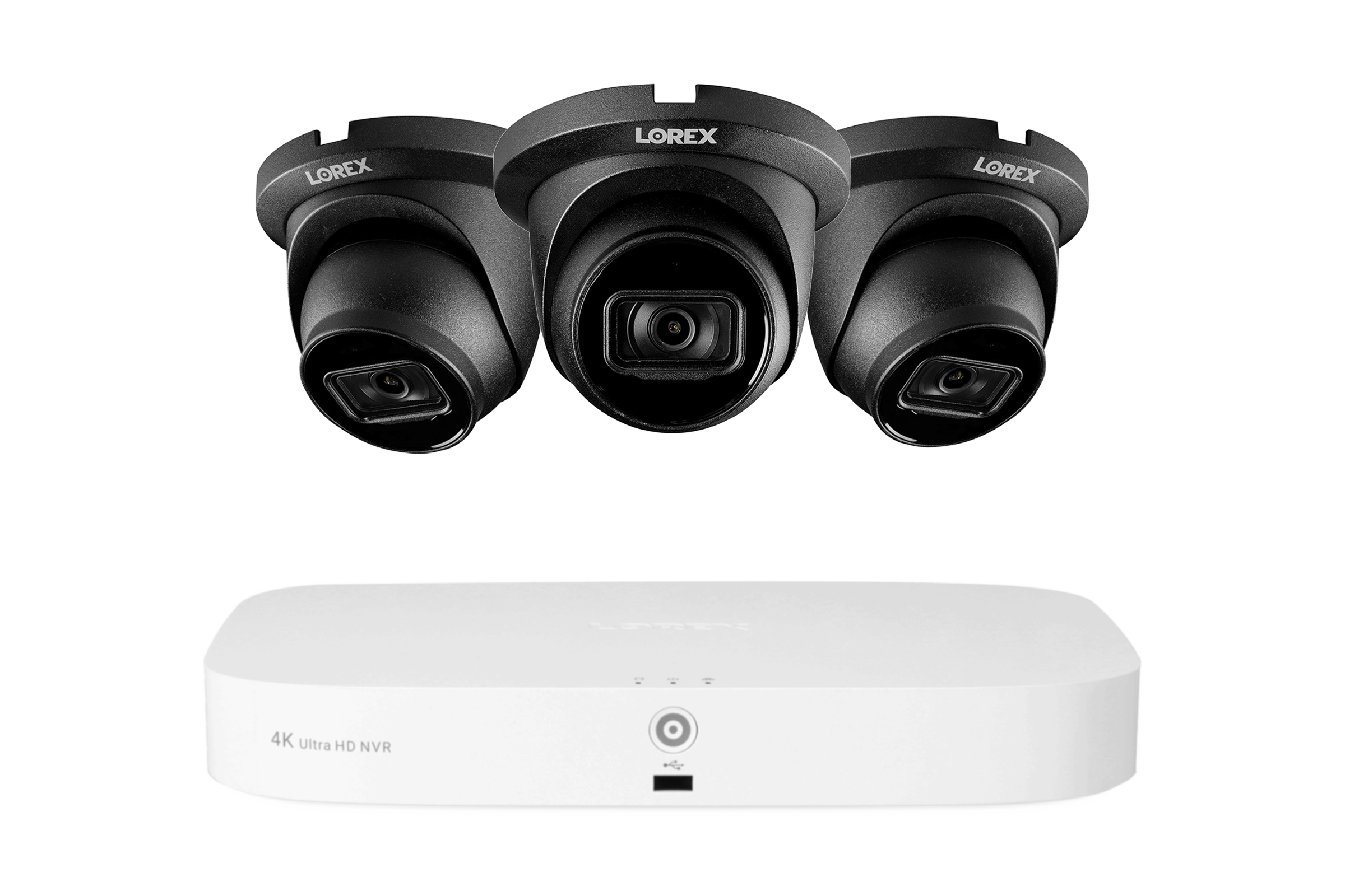 Lorex 4K 16-Camera Capable (8 Wired + 8 Fusion Wi-Fi) 2TB Wired NVR System with 3 IP Dome Cameras featuring Listen-In Audio - Amazon