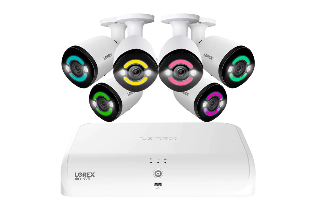 Lorex 4K+ 12MP 16 Camera Capable (8 Wired + 8 Fusion Wi-Fi ) 2TB Wired NVR System with H30 IP Bullet Cameras